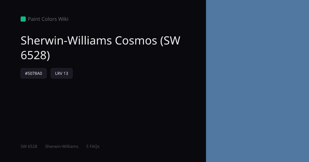 Sherwin-Williams Cosmos (SW 6528) — HEX, LRV & Color Info | Paint ...
